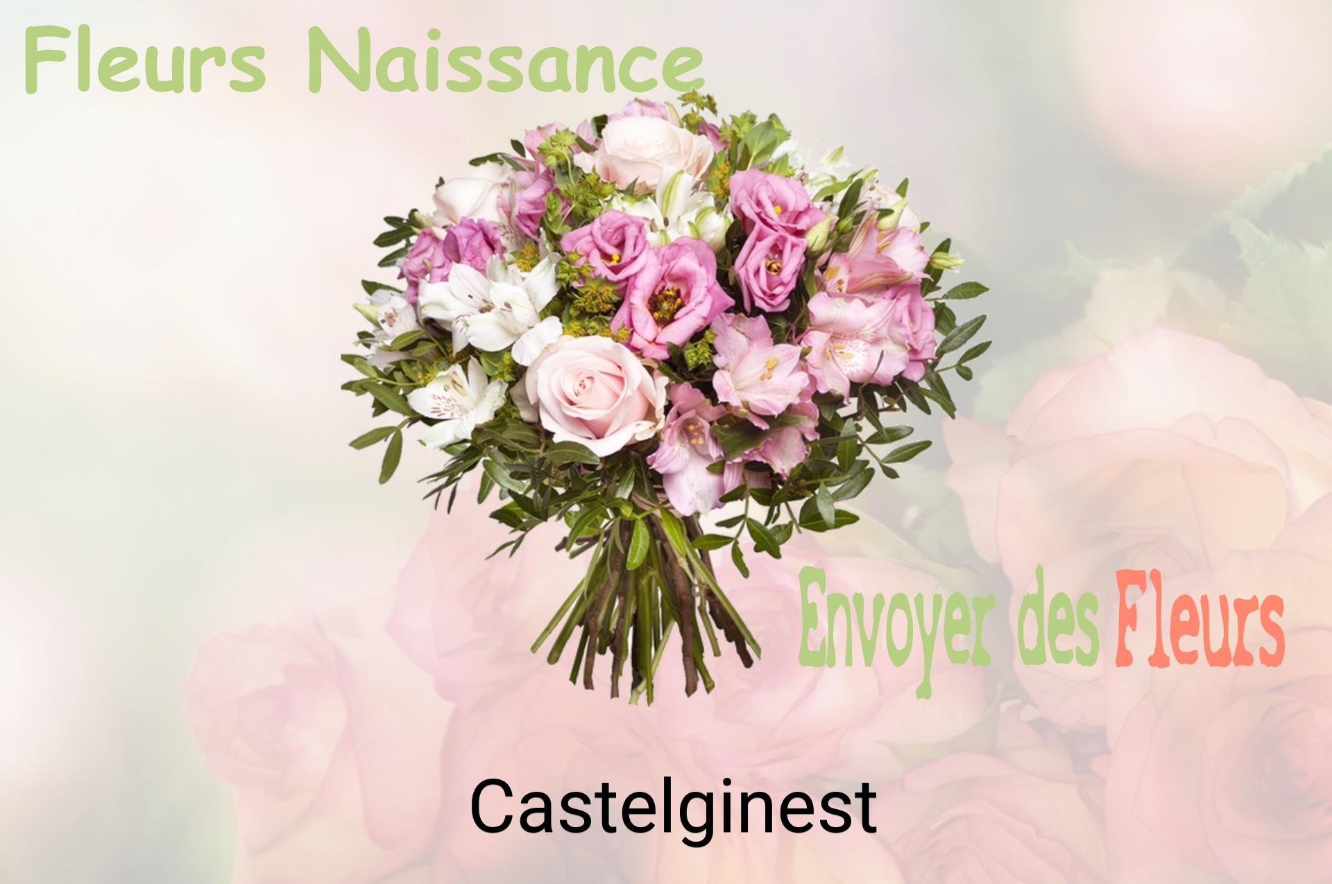 Bouquet de fleurs de naissance livré à Castelginest